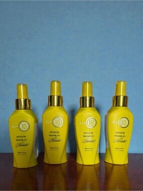 It’s a 10 Miracle Leave-In for Blondes 4 oz Lot of 4 Hair Care Treatment New